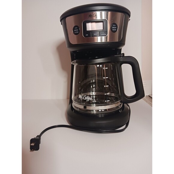 Mr. Coffee 12 Cup Programmable Coffee Maker with Strong Brew, Stainless Clean - Picture 9 of 9